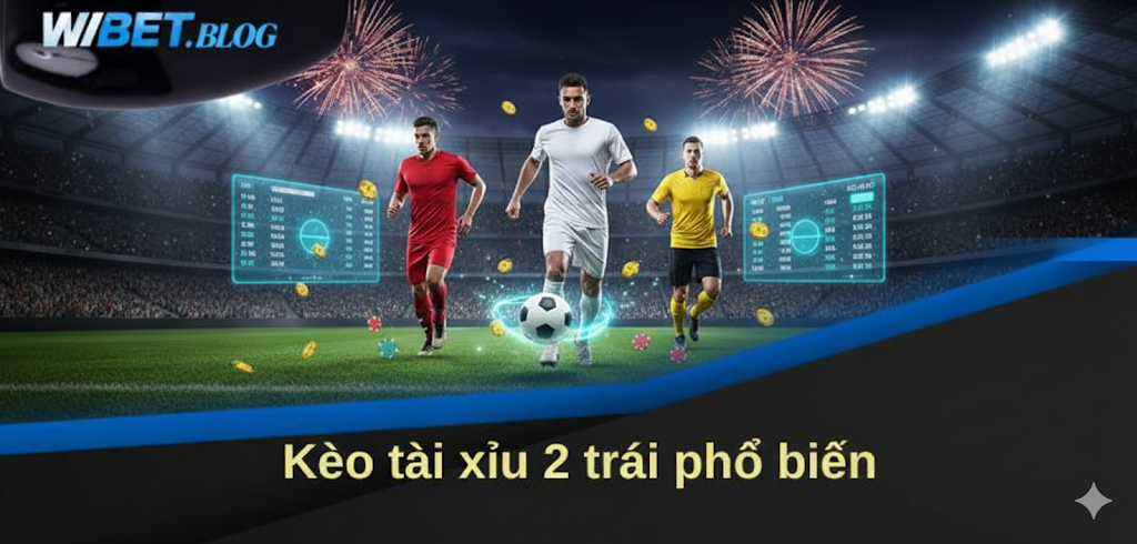 Kèo tài xỉu 2 trái phổ biến (1)